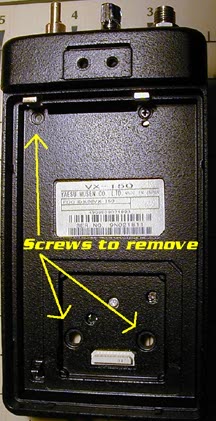 Fig 2 Remove screws