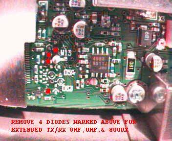 ICOM IC-2800 RX/TX mods