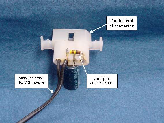 Bottom view of connector