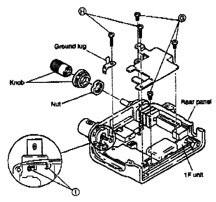 Removing 1F unit